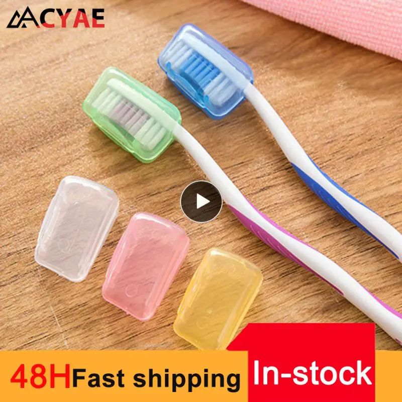 

2/4/6PCS Portable Toothbrush Cover For Head Outdoor Travel Camping Tool Holder Brush Cap Protective Cover Case Set
