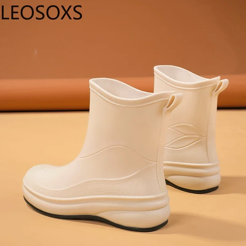 Мужские резиновые ботинки с низким верхом противоскользящая кухонная обувь