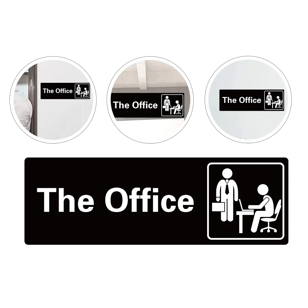 

Black Decor The Office Logo White Decor The Office Poster Office Name Plate Office Door Decals Acrylic Public Room Door Sign