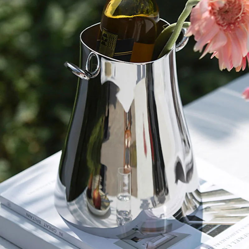 

Kebana Modern Decorative Vases Modern Plant Design Silver Metal Interior Vase Luxury Decoration Jarrones Decorating Items Home