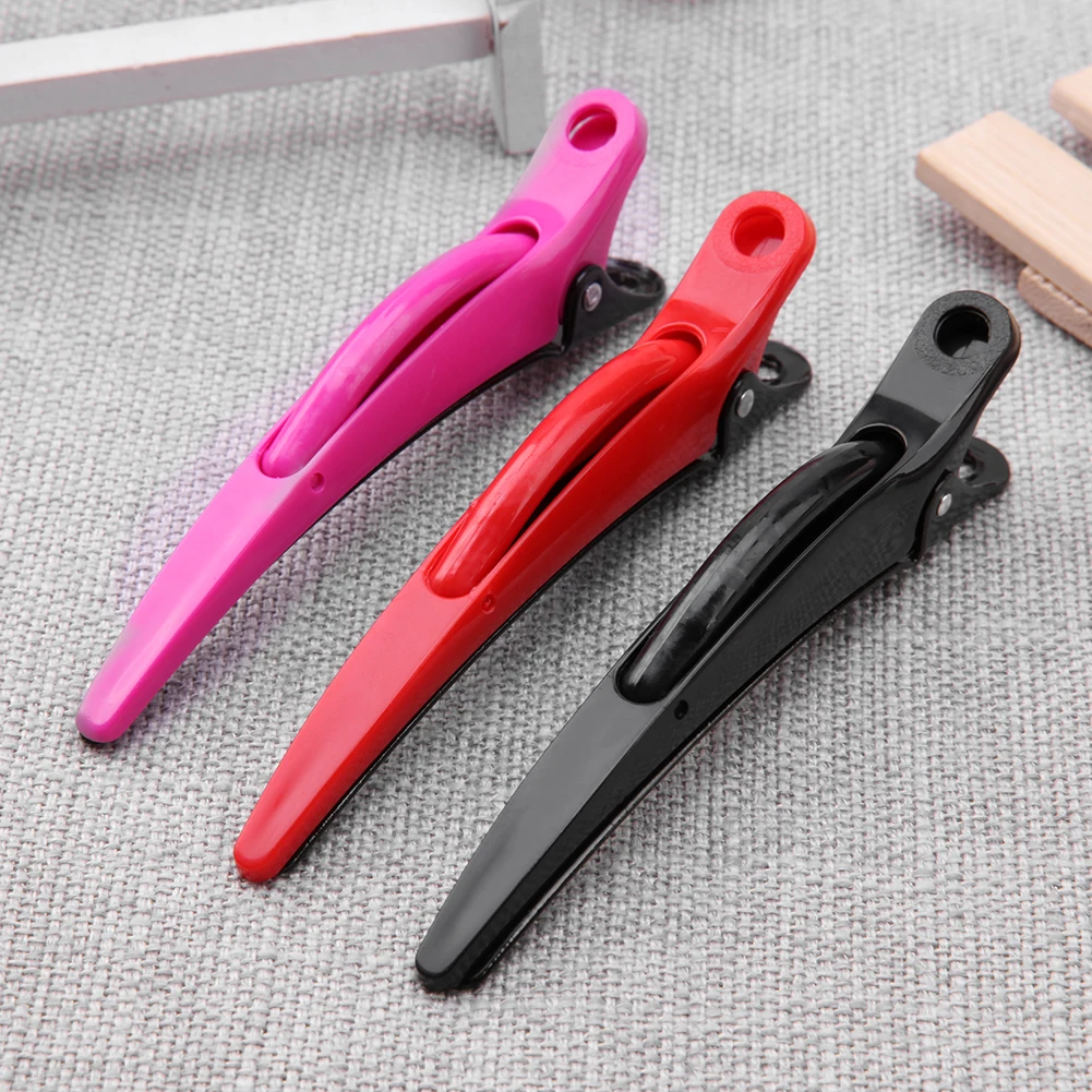 

6pcs Dolphin Hairdressing Hair Clip Crocodile Hair Grips Hairdressing Section Clip Clamps Hairpins Home DIY Hair Styling Tools