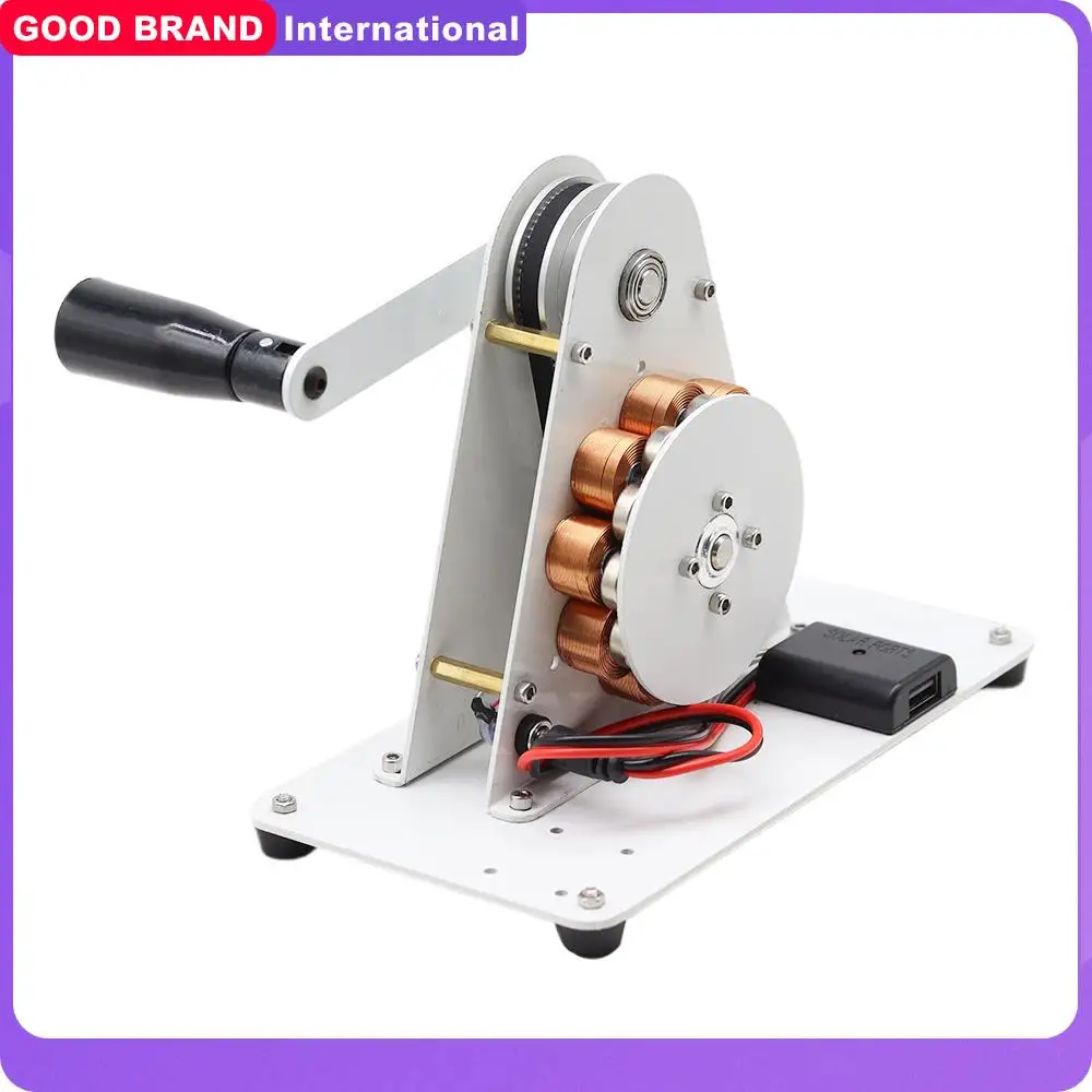 

Ручной генератор 50 Вт, аварийная USB-зарядка, 12 В, постоянный магнит, мини-генератор, физическая электромагнитность