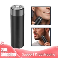 wet and dry shaver mini portable mens hair shaver usb rechargeable electric hair shaver travel household shaver
