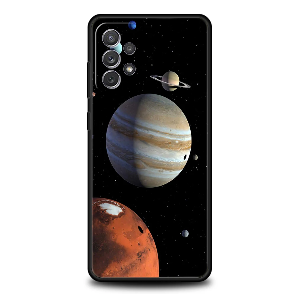 Starry Sky Silicone Case For Samsung Galaxy A32 A52 A13 A22 A72 A51 A71 A41 A11 A31 A21S 5G Luxury Phone Cover Shell Fundas Bag