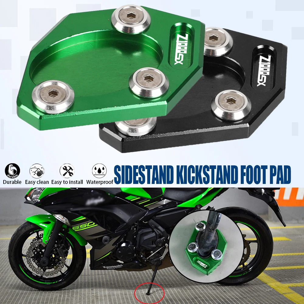 

For Kawasaki Z1000SX Z 1000 SX 2011-2023 2022 2021 2019 2018 Motorcycle Side Stand Enlarge Sled Sidestand Kickstand Foot Pad