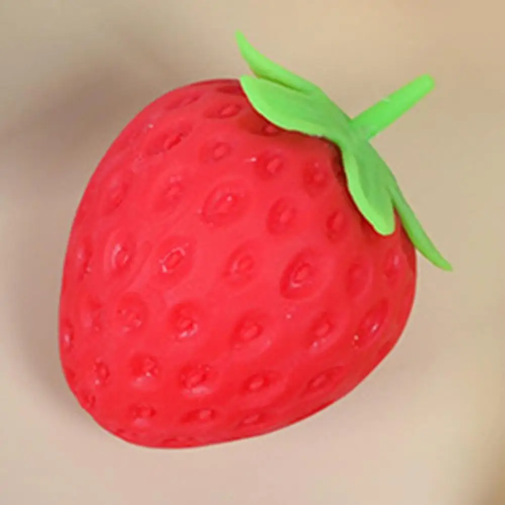 

Stress Reliever Toy Creative Restorable Shape Convenient Simulation Strawberry Squeeze Toy Squeeze Toy for Child