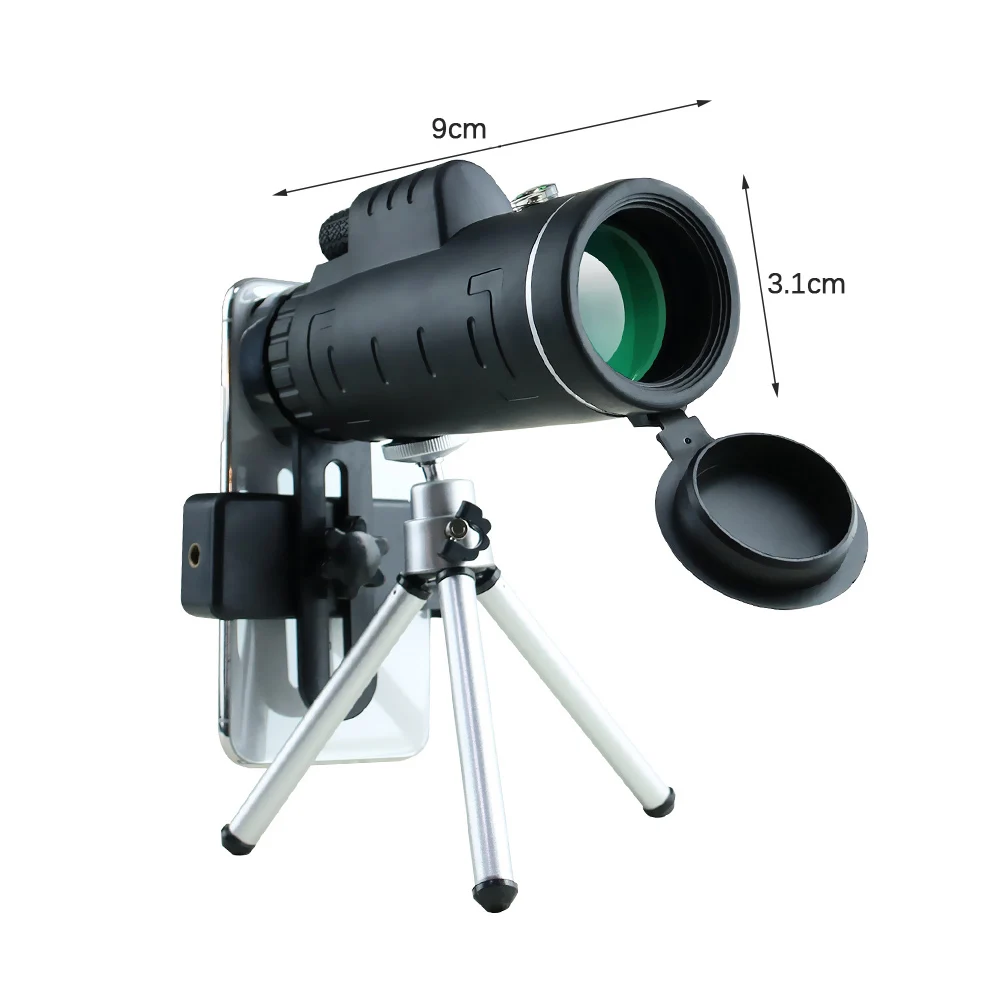 

40X60 Monocular Telescope -HD Monocular Waterproof High Power Night Vision For Adults And Kids For Bird Watching Hiking Hunting