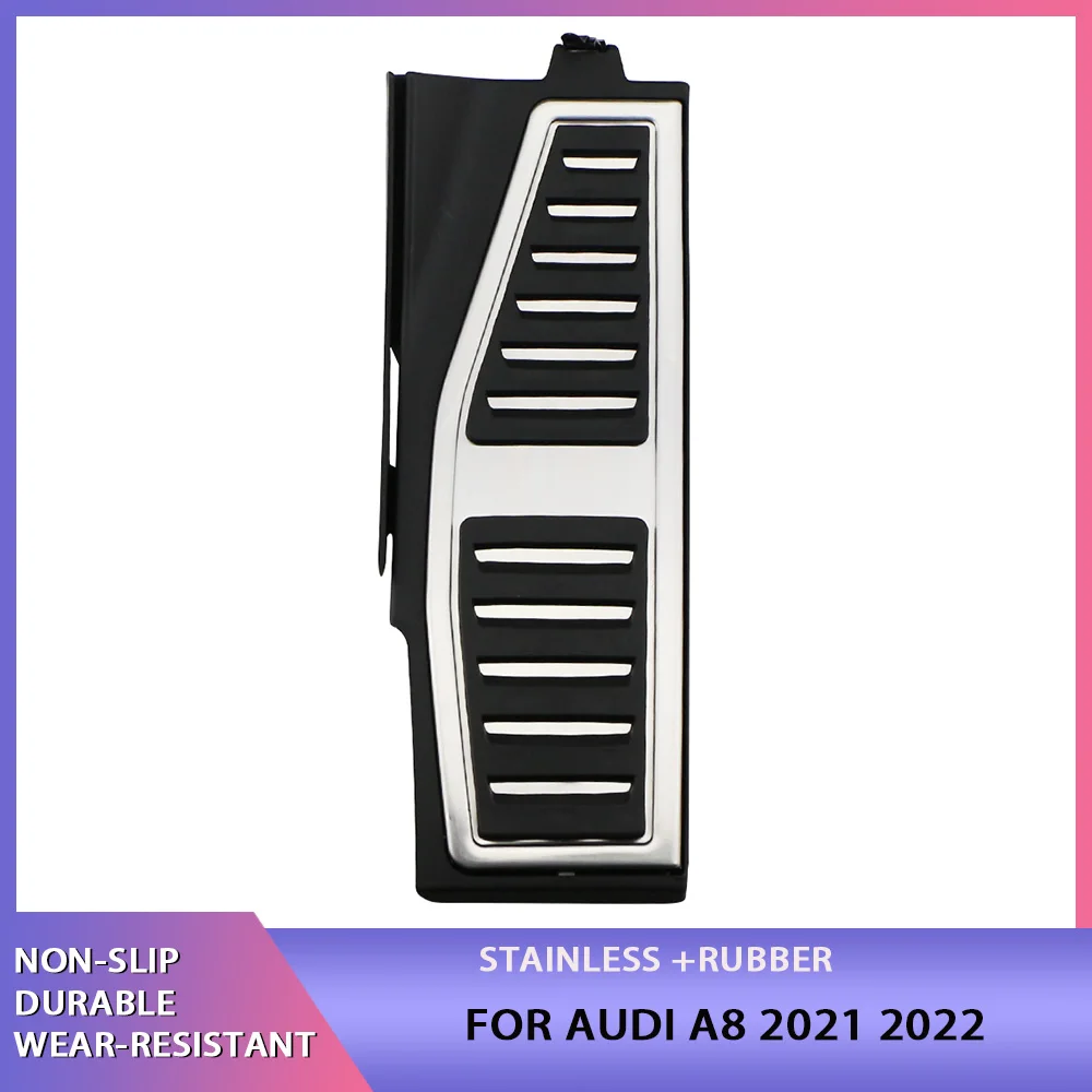 

Stainless Steel Car Pedals Accelerator Gas Brake Rest Pedal Protective Cover For Audi A8 2021 2022 RHD Parts Accessories
