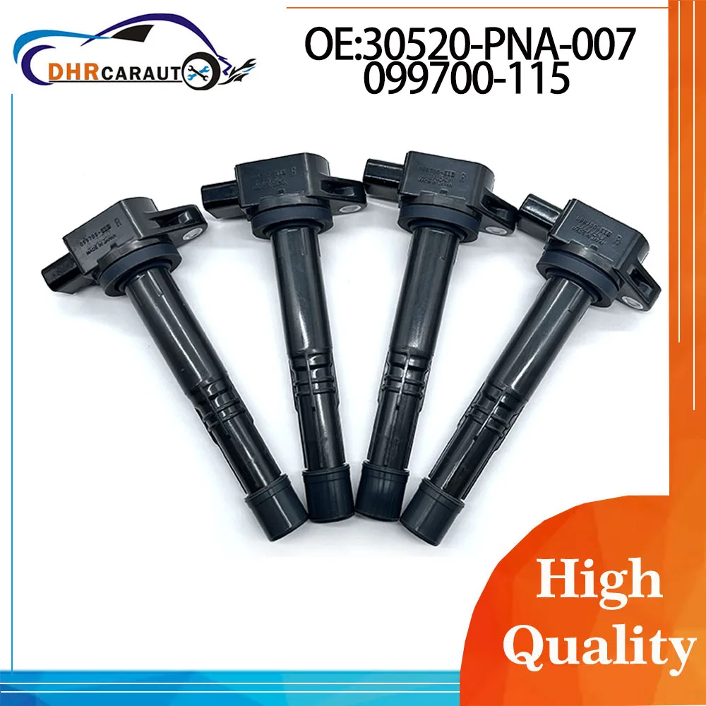 1/4 катушка зажигания 099700-115 для Honda Accord Civic CRV Element S2000 Pilot Integra Acura CSX RSX 2 0 30520-PNA-007