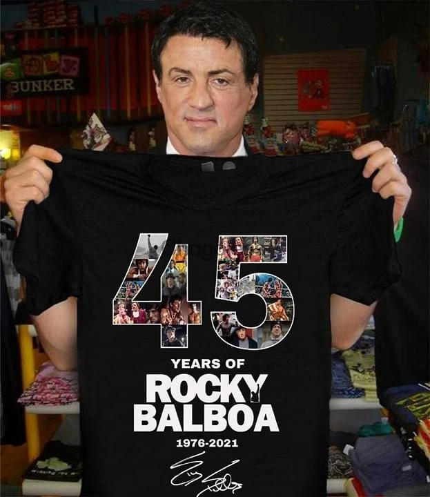 

45 Years Of Rocky Balboa 1976 2021 Signature Unisex Shirt