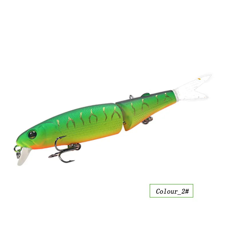 Luya Multi-section Bait 88mm/7.2g Two-section Soft-tailed Mino Suspension Decoy Luya Bait Mainland China enlarge