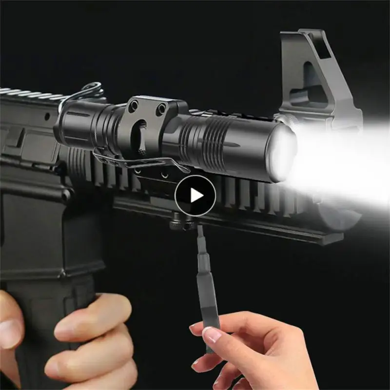 

High Power Battery Flashlight For Bicycle Mouse Tail Switch Flashlight Aluminum Light Tactical Flash Light For Bicycle.