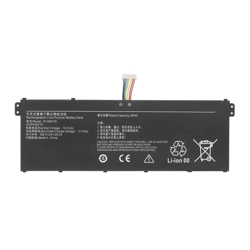 Фото Аккумулятор для ноутбука R14B01W 3100 мАч 15.2В, совместимый с Redmi XMA1901 AU BB DG DA DJ YB YN AI BG №5