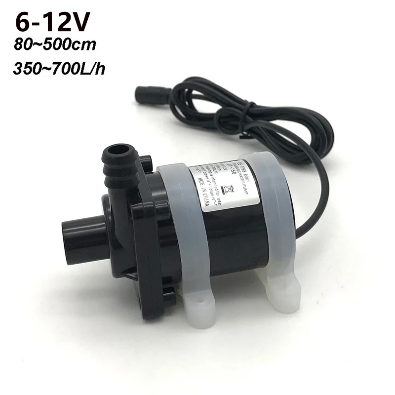 

Small Water Pump DC 12V 24V Solar Water Pumps Submerible Brushless Motor Water Circulation 350~900L/h