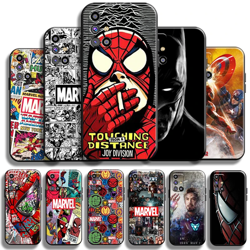 

Marvel Avengers Phone Case For Samsung Galaxy M31 M31S Shell TPU Cover Full Protection Liquid Silicon Funda Coque Carcasa Back