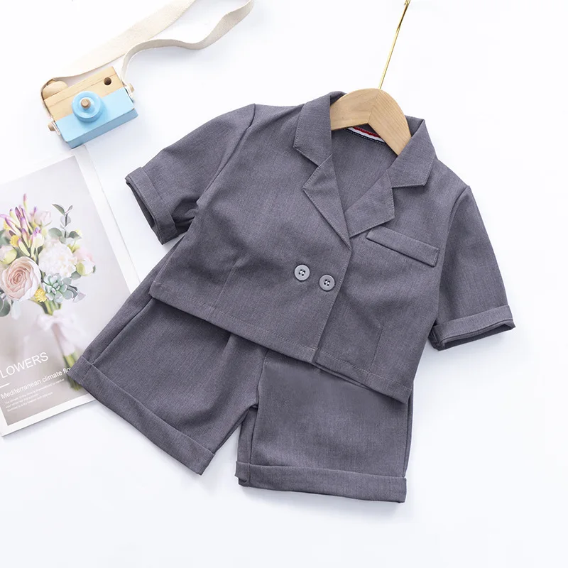 

Fashion Summer Newborn Baby Boys Girls Clothes Outfits Short Sleeved Suit Shirt+ Shorts 2pcs/sets for Toddler Kids Clothing Set