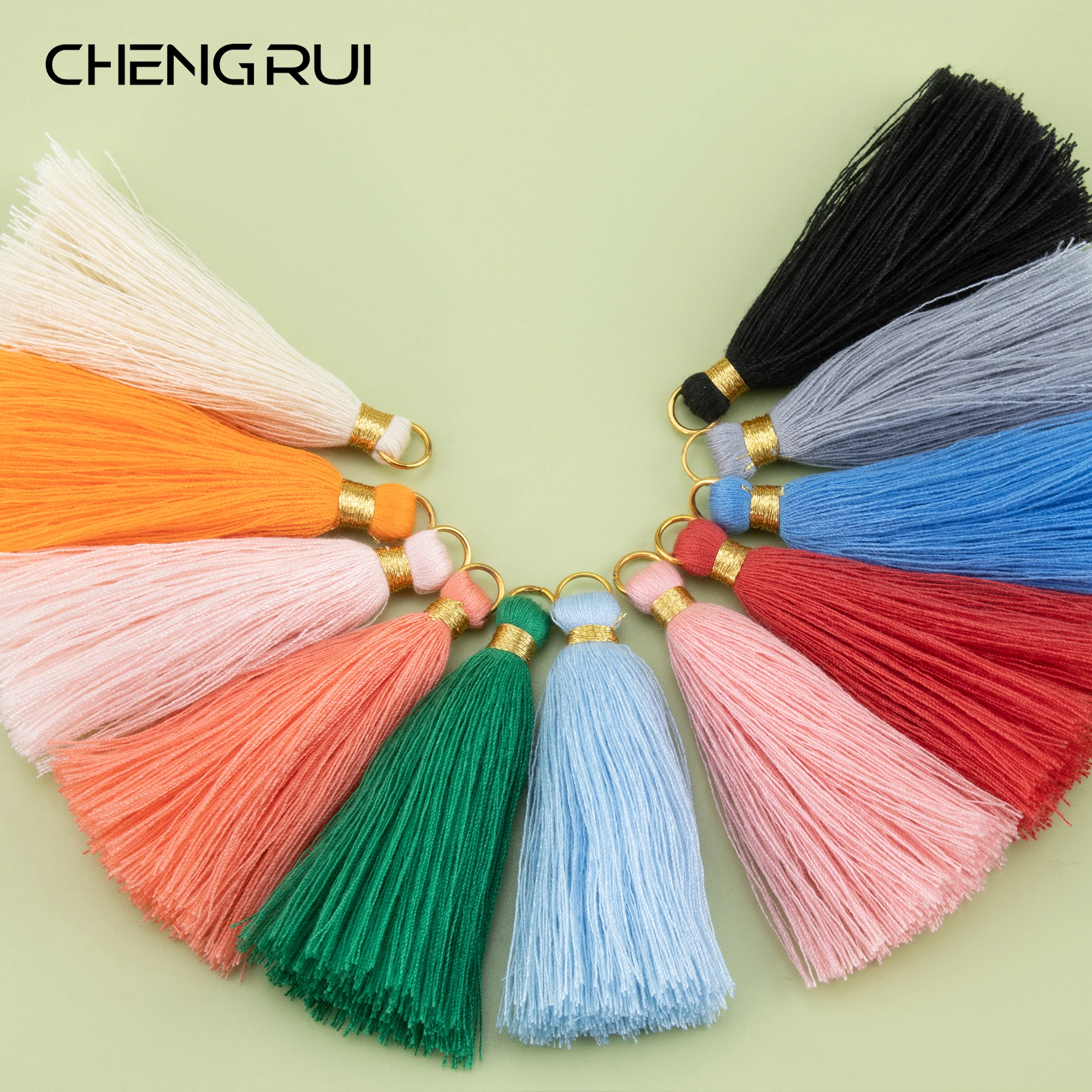 

CHENGRUI L237,6cm,tassel,cotton fringe,Ornament material,hand made,jewelry accessories,earring findings,10pcs/bag