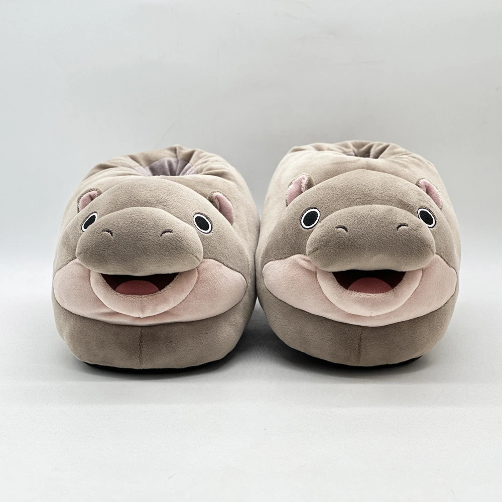 JAV deng бегемот плюшевые интернет-знаменитости тапочки бегемота забавные домашние