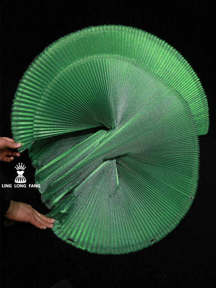 Складная Ткань жесткая плиссированная конструкция сценическое свадебное