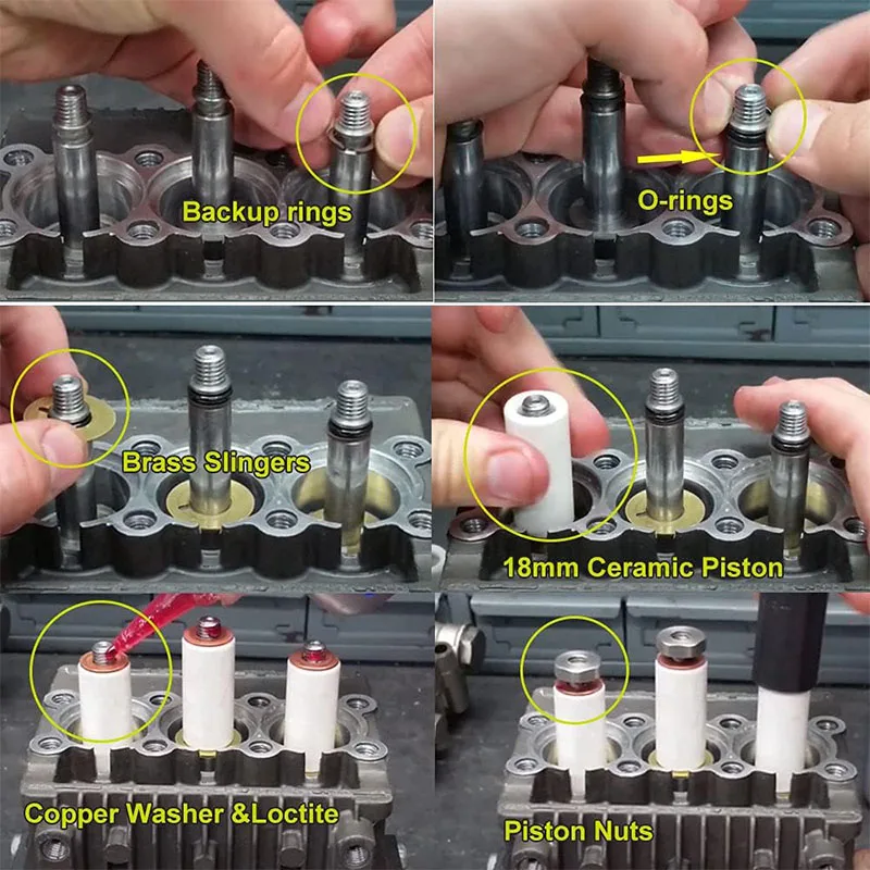 AR2546 Комплект поршней 18 мм ремонтный комплект керамического плунжера для Annovi