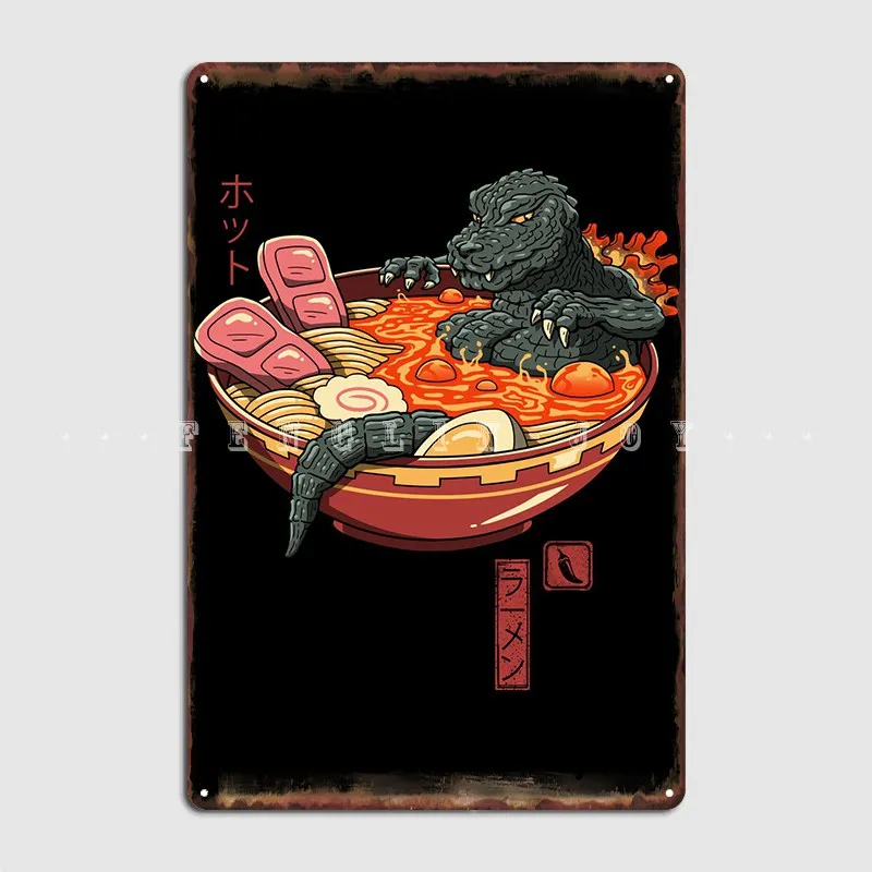 

Spicy Lava Ramen King Metal Sign Cinema Kitchen Club Bar Plaques Personalized Tin Sign Poster