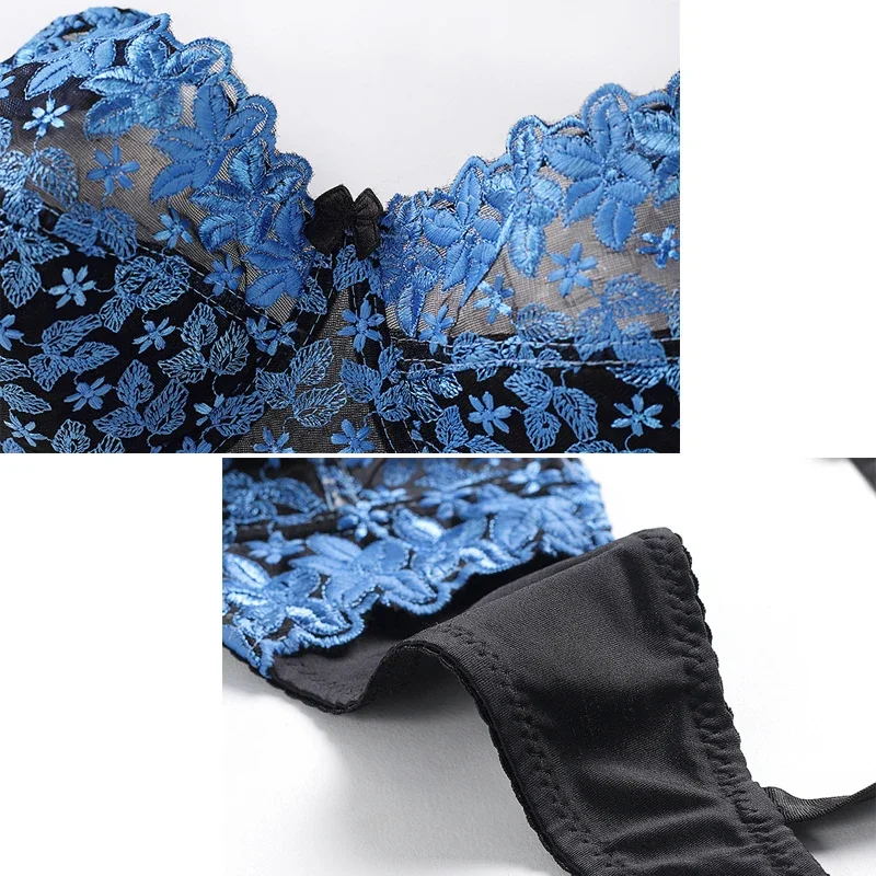 Сексуальный бюстгальтер пуш-ап прозрачный женский с большой грудью нижнее белье