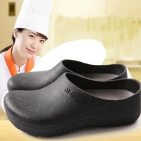 hotel kitchen clogs non slip chef shoes casual flat work shoes breathable resistant kitchen cook working shoes size plus 36 48