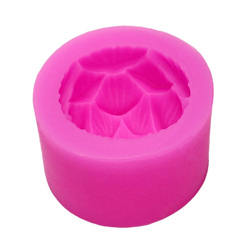 

Scented Candle Silicone Mold 3D Lotus Shape Soap Silicone Mold DIY(72X72x55mm)