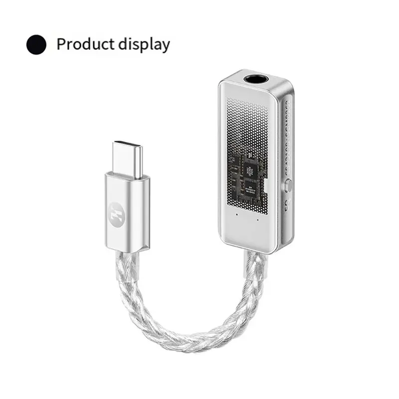 Фото Портативный усилитель для наушников JCALLY DSD256 32Bit 384Khz DAC CS43198 JM98MAX с USB-C на 3,5 мм Type-C AMP №3