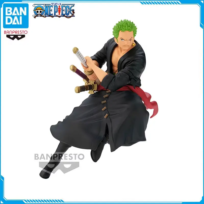 

Original Bandai BRC Anime One Piece BATTLE RECORD COLLECTION 17cm Roronoa Zoro Action Figure Model Toy for Man Dolls