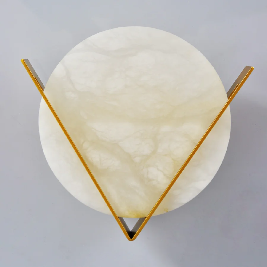 

Светодиодный настенный светильник Zerouno, лампа для декора гостиной, с натуральным мрамором, уникальный узор, светильник РА