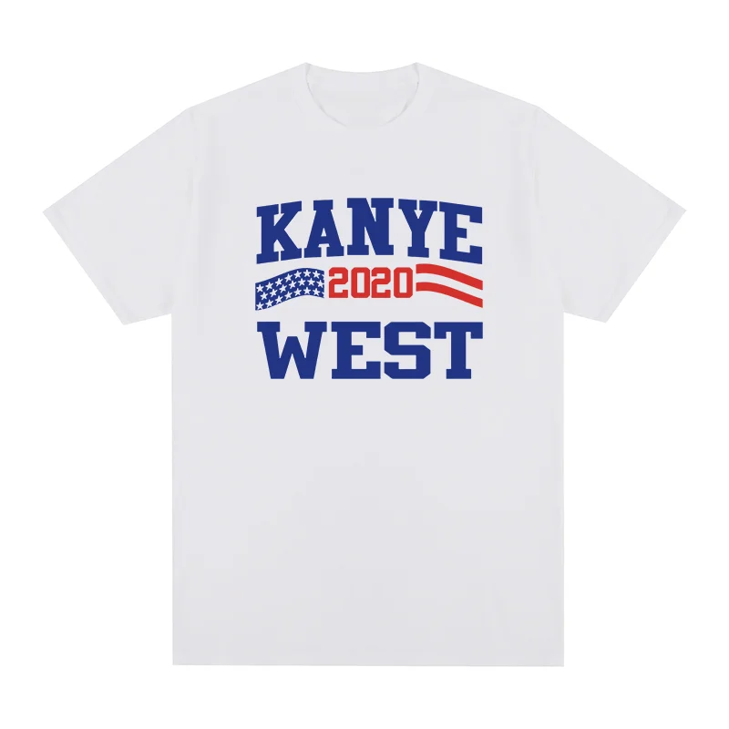 KANYE WEST 2020 винтажная футболка в стиле хип-хоп рэпер идея подарка одежда хлопковая