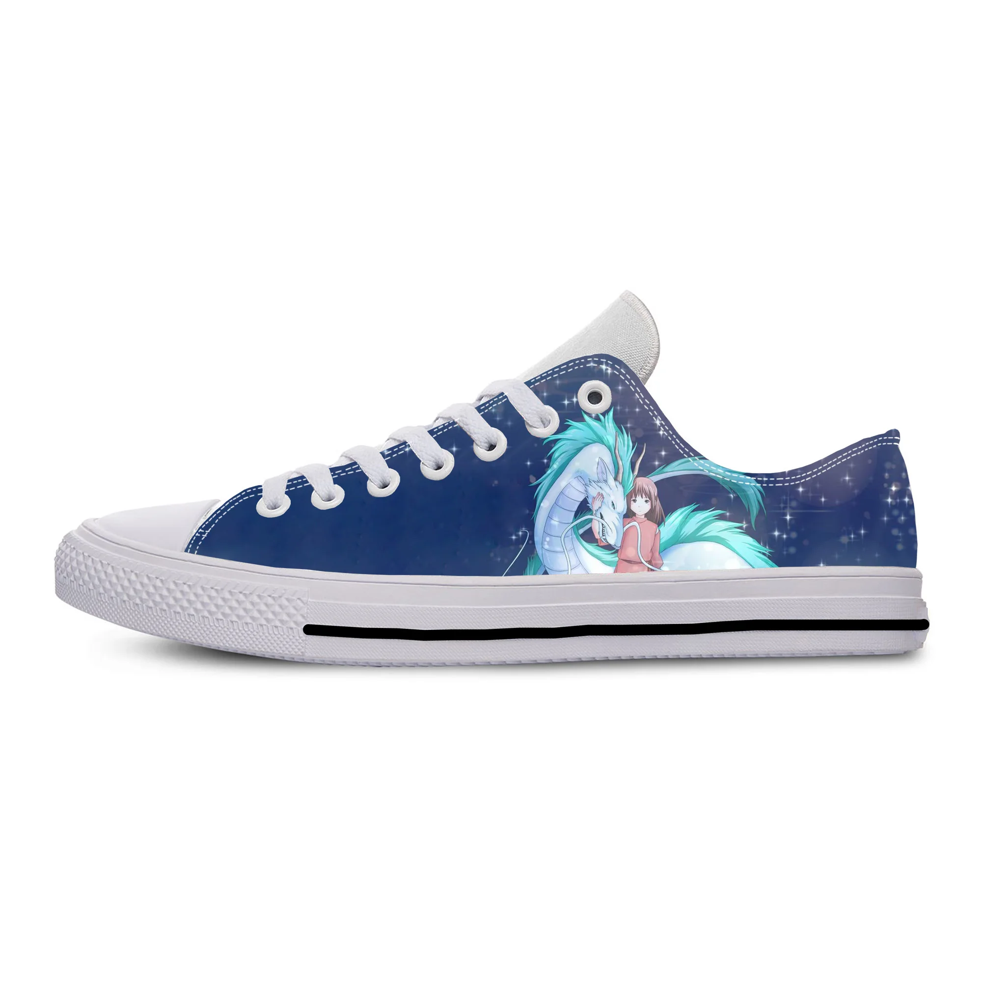 

Anime Cartoon Totoro Spirited Away No Face Fashion Casual Shoes Breathable Men Women Sneakers Low Top Lightweight Board Shoes