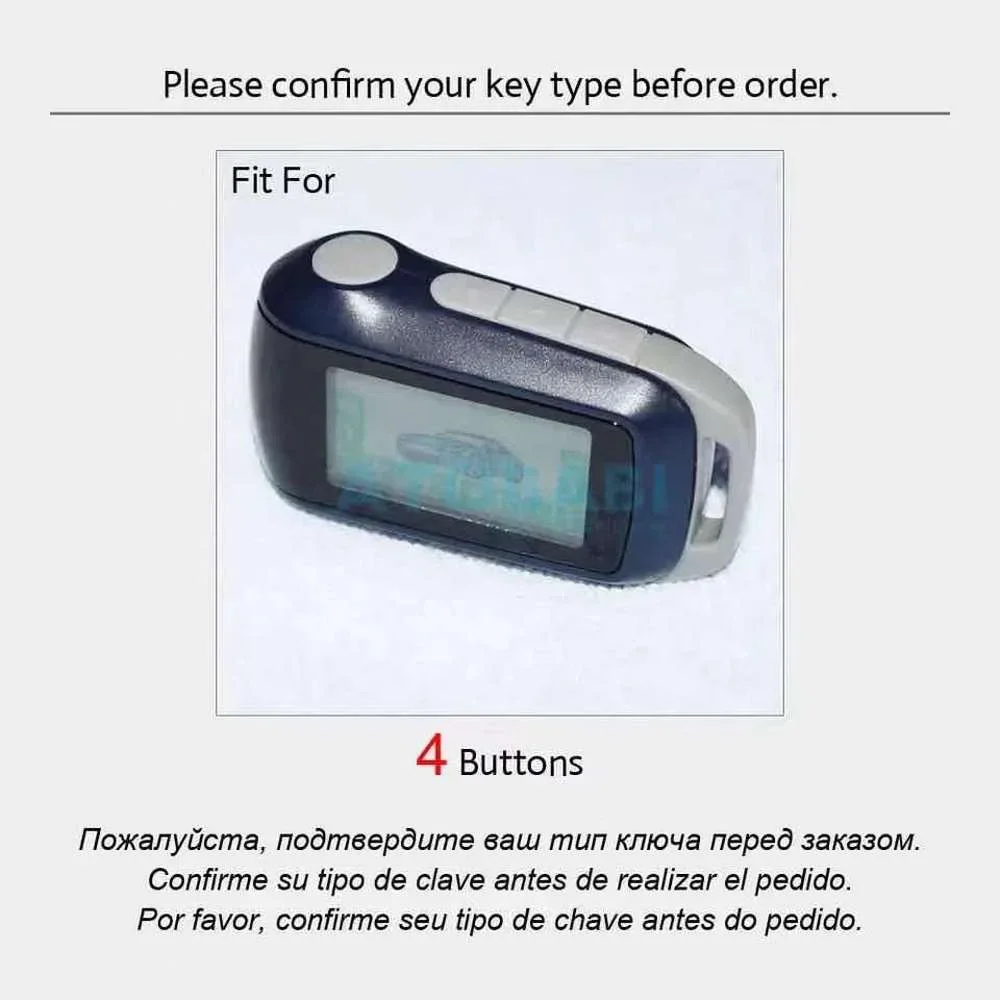 Брелок для Starline A92 A94 V62 A62 A64 2-сторонняя сигнализация силиконовый чехол ключей с