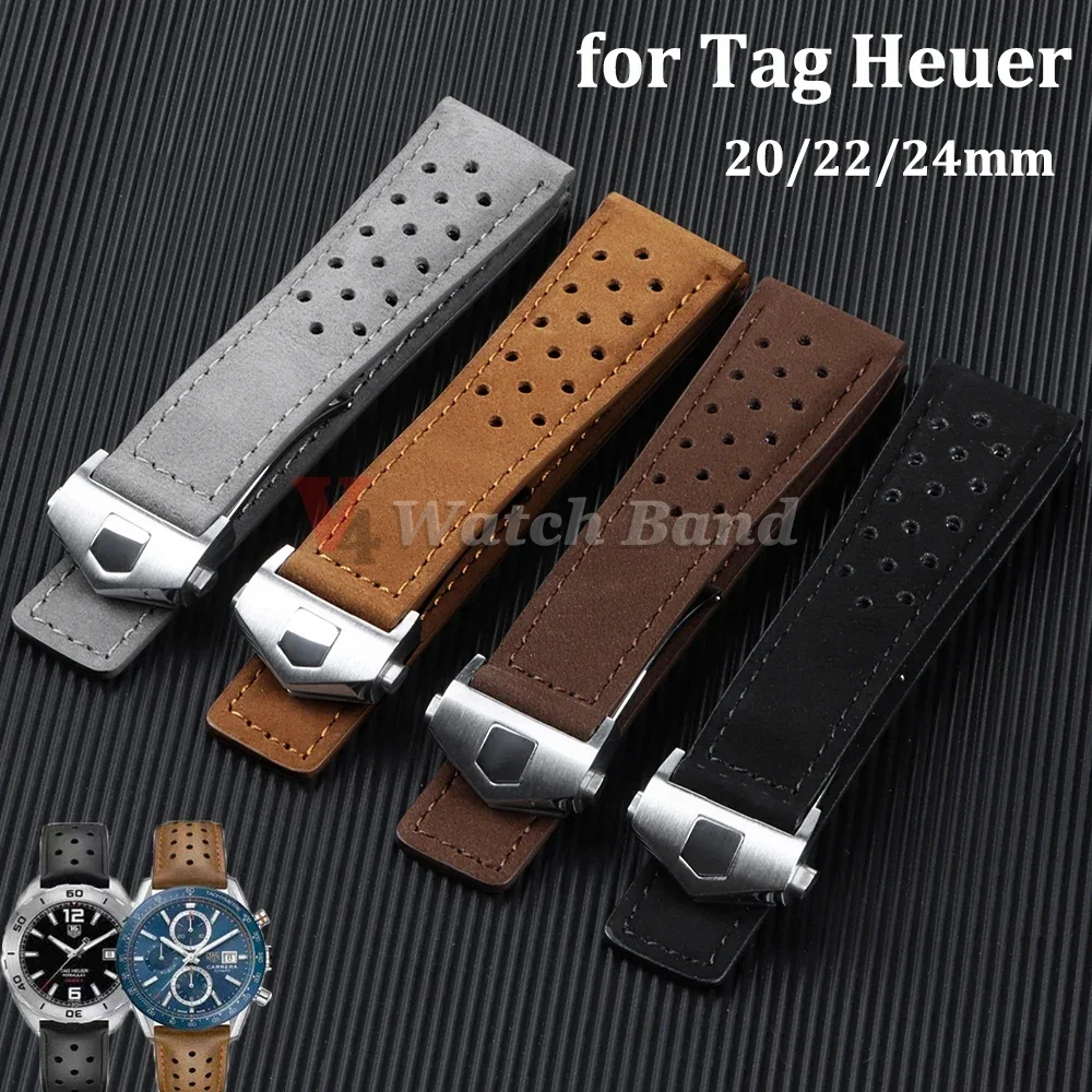 Ремешок для часов 20 мм 22 24 TAG HEUER CARERA AQUARACER мягкие ремешки из натуральной яловой