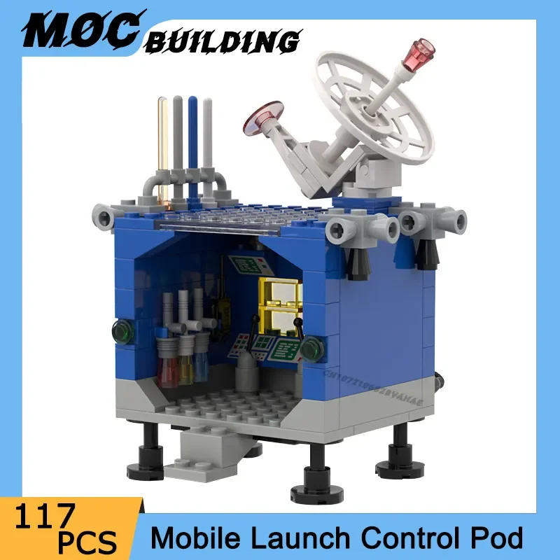 

DIY Building Blocks Mobile Launch Control Pod Model DIY Assembly Creative Ideas Bricks Space Exploration Education Toys Kid Gift