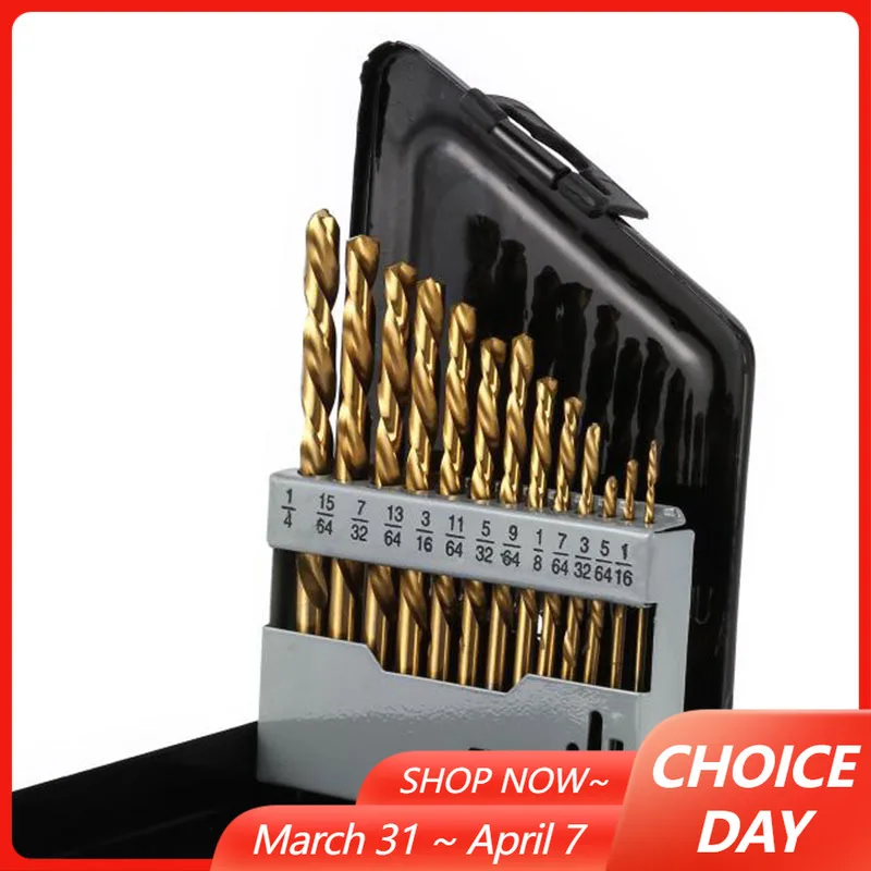 

13 шт./компл. набор левых сверл M2 HSS с титановым нитридным покрытием, сверло с коробкой для хранения электроинструмента по металлу, дереву