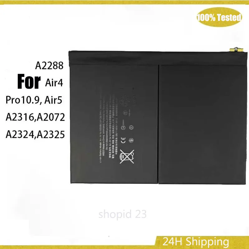 Новый аккумулятор 3,8 В7606 мАч A2288 для ipad Air 4 pro 10 .9 Air4 Air5A2316, A2072A2324, A2325 Аккумуляторы для планшетов + инструменты (art.: 3920cd77d172d) - 3920cd77d172d