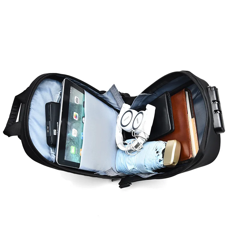 New Business Casual Men's Bag Hard Shell Motorcycle Men's Chest Bag Fashion Trend Skew Straddle Bag Men's One Shoulder Chest Bag