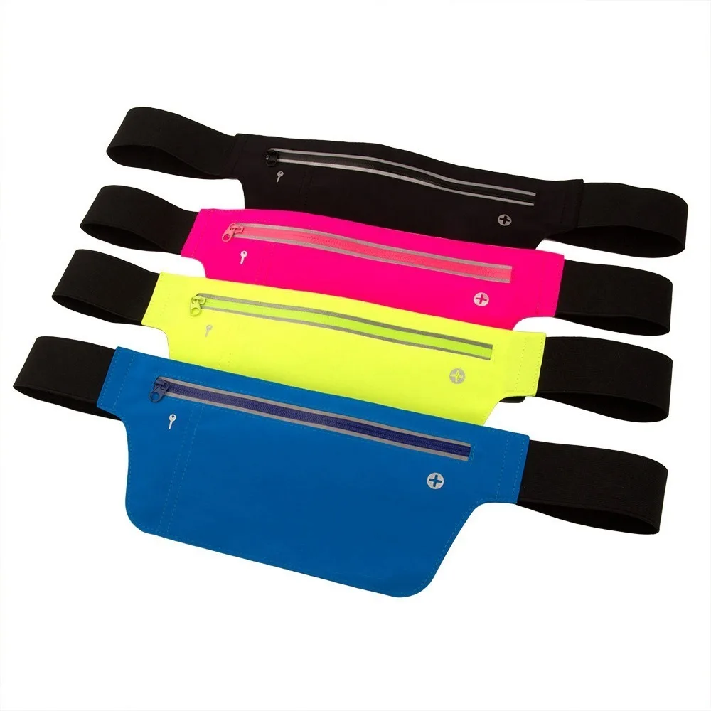 

Ultra Thin Ultra-Thin Mobile Phone Bag Fit Lycra Fabric Sports Waistpack Belt Bag Waist Bag Hidden Security Wallet