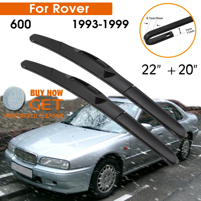 

Car Wiper Blade For Rover 600 1993-1999 Windshield Rubber Silicon Refill Front Window Wiper 22"+20" LHD RHD Auto Accessories