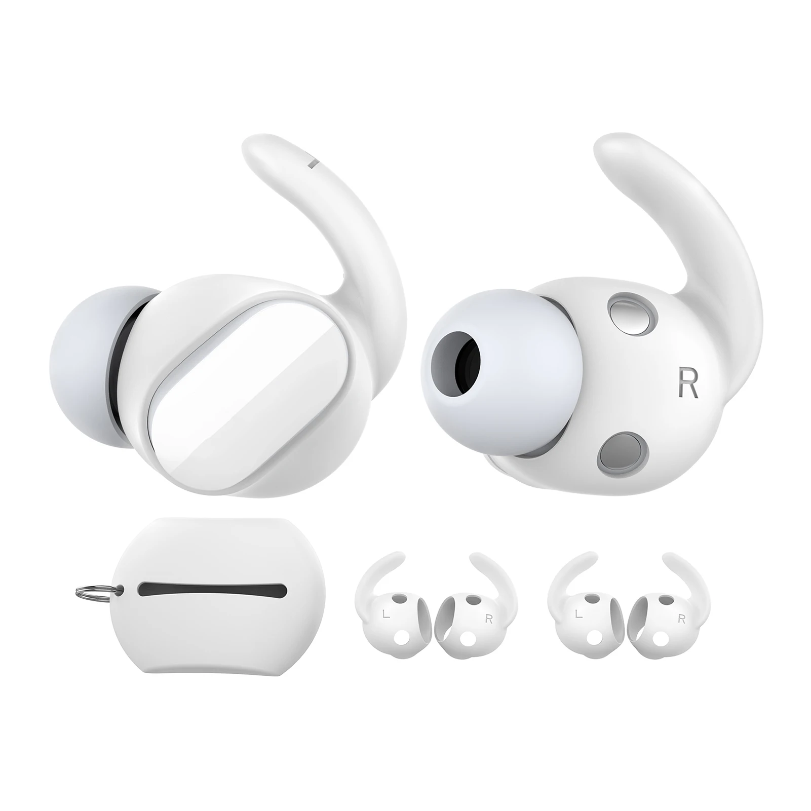 

3 Pairs Silicone Anti-drop Earhook ForBeats Studio Buds Earbuds Anti Lost Sports Ear Hook Eartips Ture Wireless Headphone Tips