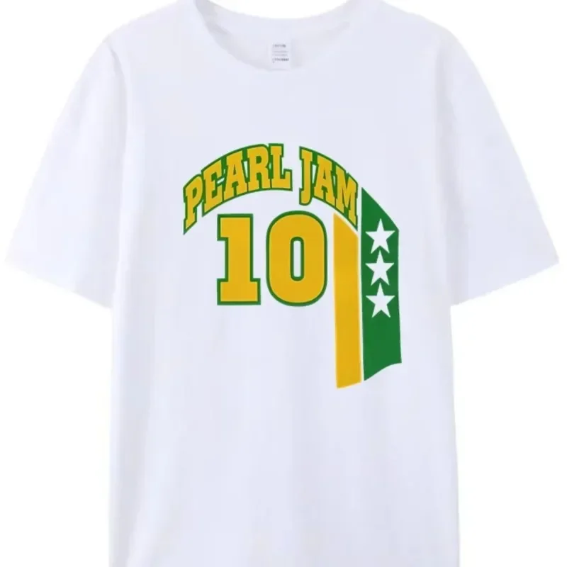 Футболка мужская с жемчугом хлопок Повседневная рубашка короткими рукавами рок