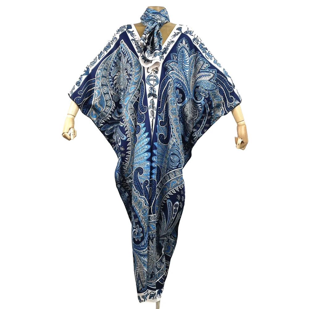

Новинка 2024, женский кардиган-кимоно, модный кафтан, коктейльное пикантное пляжное накидка в стиле бохо, Африканское праздничное Макси-платье с длинным рукавом