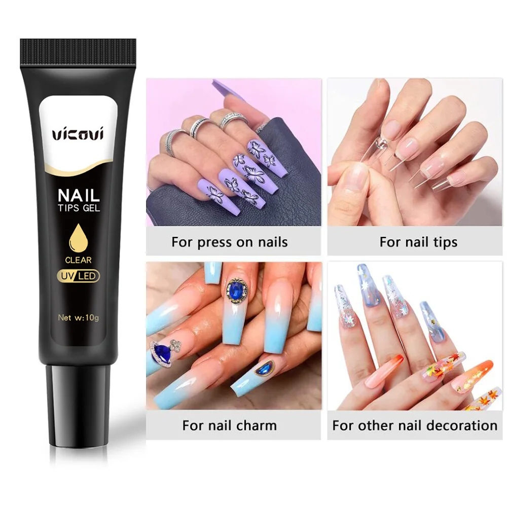 

1/5/10PCS Strong Nail Glue For Press On Nails Nail Bond Brush On Nail Glue For Press On Nails Long Lasting Acrylic Nail Glue