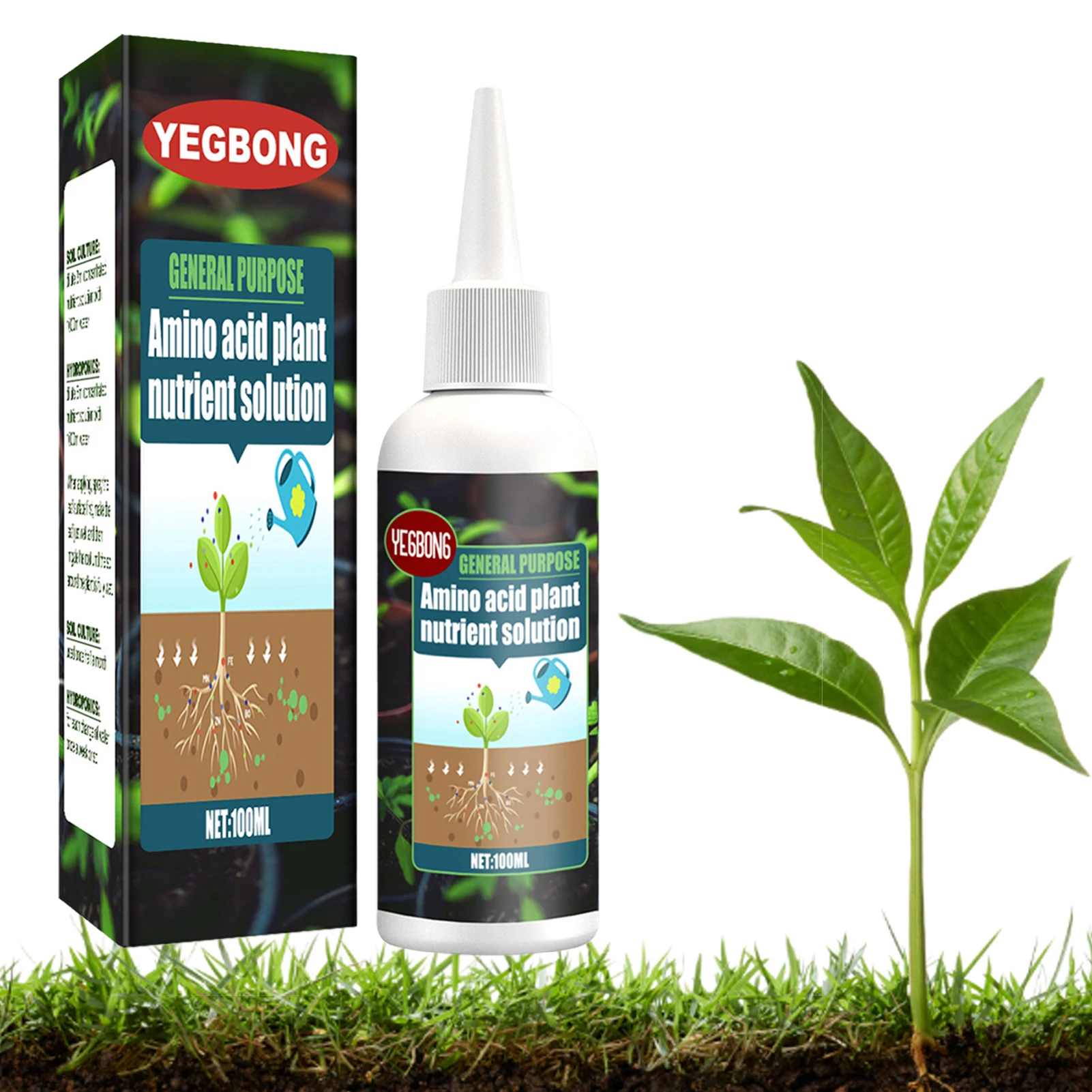 

Plant Nutrient Solution 30ml/100ml Magic Plant Nutrient Solution Root Growth Fertilizer All-purpose Fertilizer For Seedling