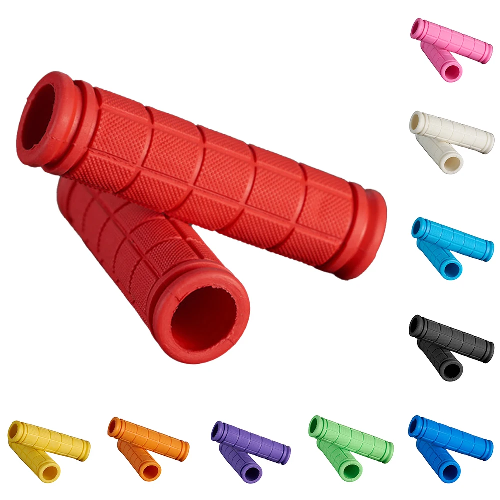 

2Pcs Bicycle Grip Mountain MTB Bicycle Cycle Hand Handle Bar Handlebar Grips Sleeve Cover 3.5mm High-elastic Rubbe Bike Grip