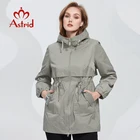 Astrid Новый Женский Тренч, Женская куртка, негабаритная ветровка с капюшоном, повседневное пальто, женская верхняя одежда, весна 2022, AS-10157