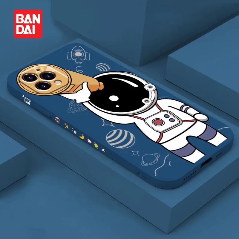 

Bandai Disney cartoon phone case for iphone11 12Pro 13Pro max space astronaut x xs xr xsmax anti-drop brand 7 8plus phone case