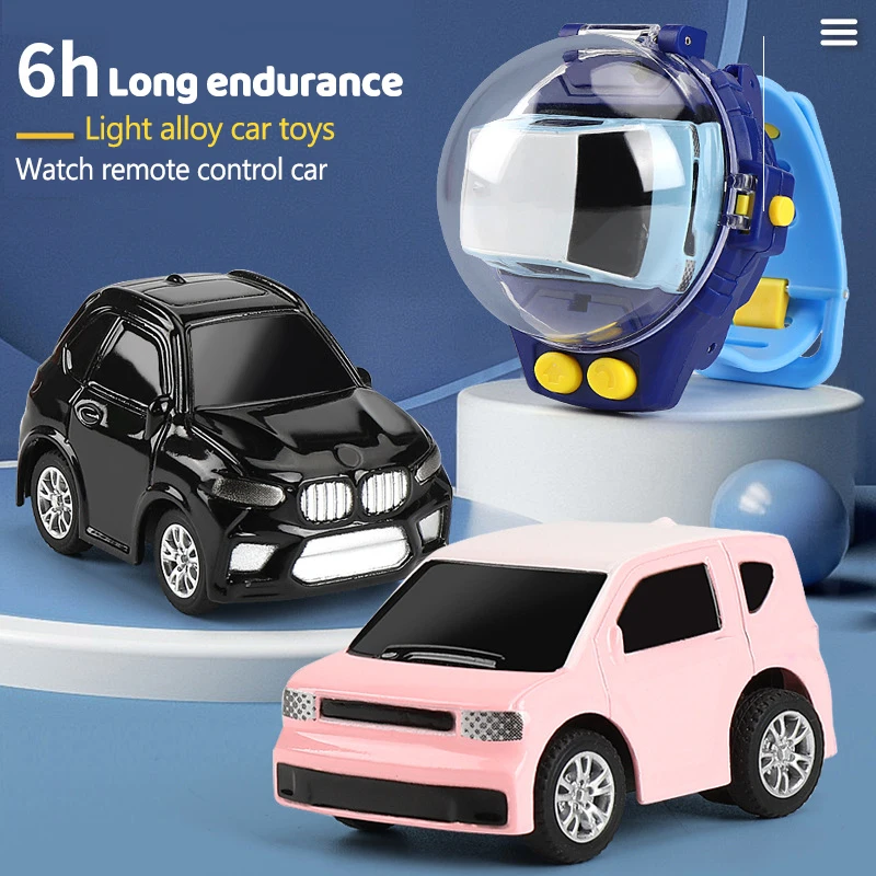 

Мини-часы с контролем автомобиль милый Радиоуправляемый автомобиль сопровождать с вашими детьми подарок для мальчиков Дети на день рожден...